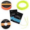Yellow Floating 9F WF Fly Fishing Line Kit 9WT Fly Fishing Line Leader Braided Backing Fish Line