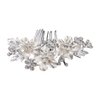 Shop Ginger Wedding Rhinestone Flower Tiara Comb Silver Gold Bridal Jewelry C5 (Silver)