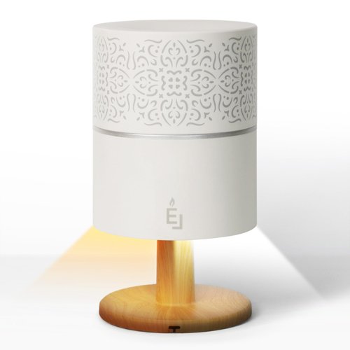 Earnest Living Essential Oil Diffuser Lamp Diffuser 260ml Timers Night Lights and Auto Off Function Home Office Humidifier Aromatherapy Diffusers for Essential Oils Classic White