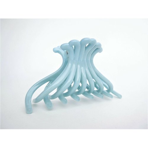 Generic Sky blue acrylic hair claw clip for medium fine hair