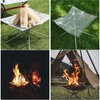 Portable Outdoor Fire Pit 16.5 Inch - New Upgraded Camping Fire Pit Collapsible Foldable Mesh Fire Pits Fireplace for Camping, Campfire, Patio, Backyard and Garden - Carrying Bag Included
