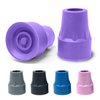 Steel-Reinforced 7/8" Crutch Tips - 1 Pair (Purple)