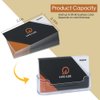 vrupin 4 Pack Business Card Holder for Desk,Clear Acrylic Business Card Holder Display for Men, Business Card Display Business Card Stand for Exhibition, Home & Office
