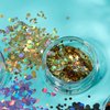 Holographic Glitter Shapes by Moon Glitter – 100% Cosmetic Glitter for Face, Body, Nails, Hair and Lips - 0.10oz - Set of 5 colours