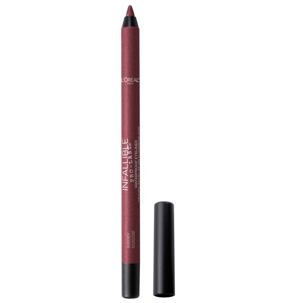 L'Oreal Paris Makeup Infallible Pro-Last Pencil Eyeliner, Waterproof and Smudge-Resistant, Glides on Easily to Create any Look, Burgundy, 0.042 oz.