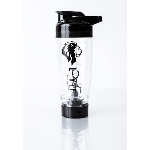 Lyf In Motion Protein Shaker Bottle - BPA-Free No-Shake Electric Mixer Bottle for Protein Smoothies - USB Rechargeable Motor with Long-Lasting Li-Poly Battery - High-Performance X-Blade Technology