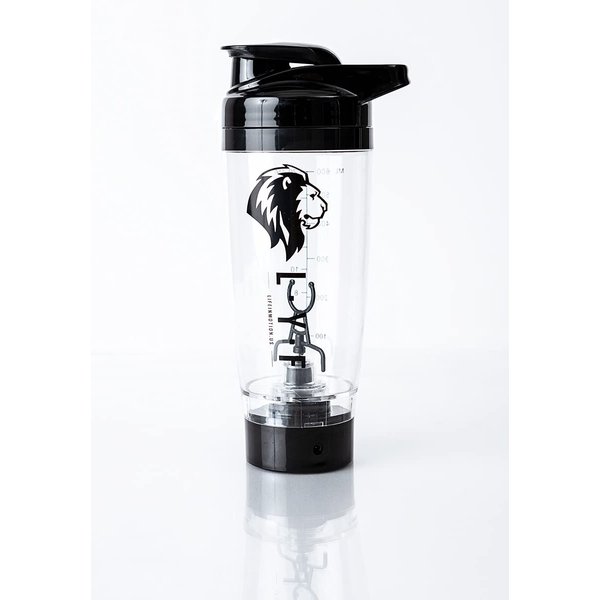 Lyf In Motion Protein Shaker Bottle - BPA-Free No-Shake Electric Mixer Bottle for Protein Smoothies - USB Rechargeable Motor with Long-Lasting Li-Poly Battery - High-Performance X-Blade Technology