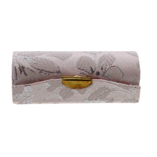 Motique Accessories Elegant Ladies Lipstick Case with Mirror Purse Lip Stick Holder Pink