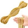 22 Yards 1/4 Inch Width Gold Elastic Band Glitter Metallic Flat Elastic Strap Braided Elastic Band for Sewing and Crafting