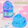 Jigejunfa Cloud Slime with Stars Moons Glitter Add Ins, Scented Premade Slime for Kids, Stretchy Sludge Non Sticky Putty, Slime Party Favors Stress Relief Toy for Girls Boys Birthday, Blue/Purple 7OZ