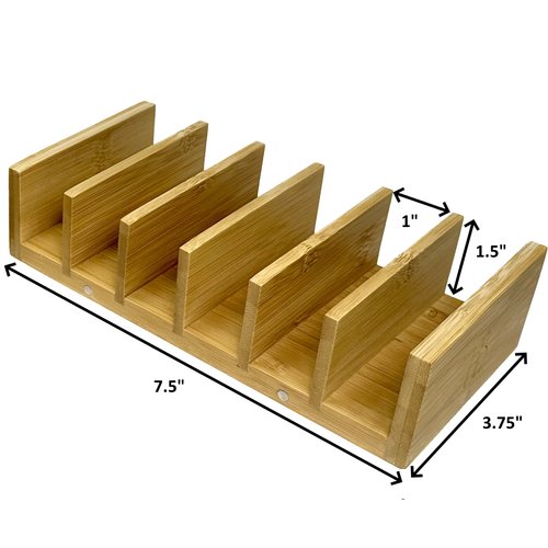 2Droids Modular Bamboo Makeup Palette Organizer and Makeup Brush Holder 2-piece Set with MagniLock