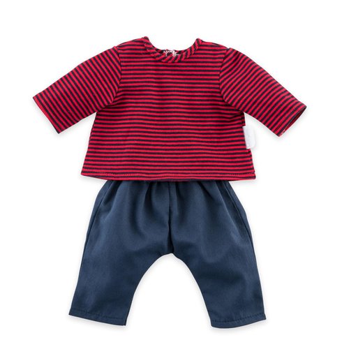 Corolle - Striped T-Shirt and Pants - Clothing Outfit for 12" Baby Dolls