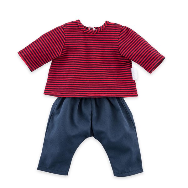 Corolle - Striped T-Shirt and Pants - Clothing Outfit for 12" Baby Dolls