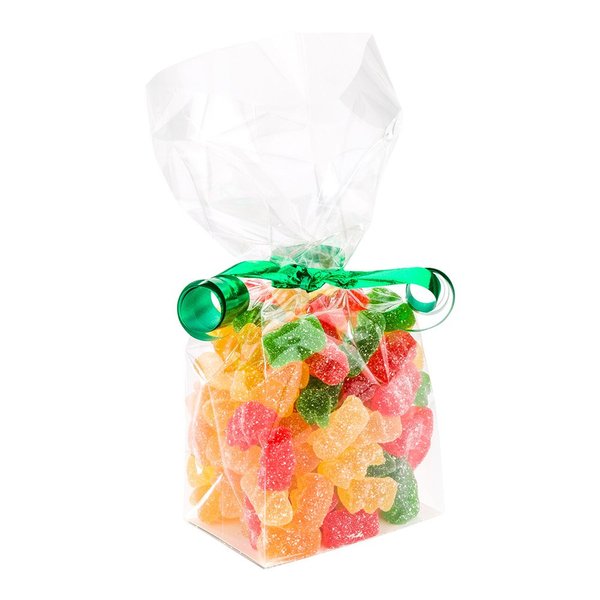 Restaurantware Flat Bottom Heat Seal Sandwich Bags Heat Sealable Food Bags - Gusset Bag with Paper Insert - Clear - 3 x 2 x 8 Inch - 100ct Box - Bag Tek