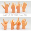 AQKILO Tiny Hands Miniature Finger Puppets with Left and Right Hand, Party Favors, Educational, TikTok Toys, 8 Pieces (4 Mixed Style)