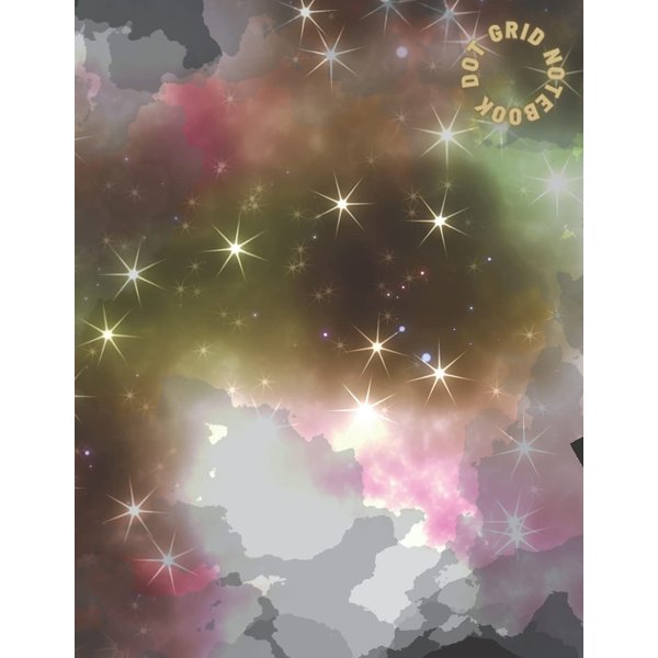 Space Splash White & Green Bullet Journal Notebook 8.5 x 11 Bullet Journal: Dot Grid Journal Notebook Bullet Journal Kit