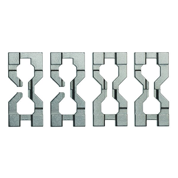 BePuzzled | Hourglass Hanayama Metal Brainteaser Puzzle Mensa Rated Level 6, for Ages 12 and Up