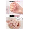 NAILDOKI Nail Stickers 12 Sheets x 16 Pieces Full Wraps Nail Polish Strips, Self-Adhesive Gel Nail Art Decals for Women Girls
