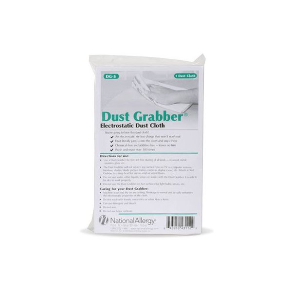 Allertech Dust Grabber Magnetic Dusting Cloths - 4 Pack, Electrostatic, Washable, Reusable, Chemical-Free, Ideal for Allergy Sufferers, Multi-Surface