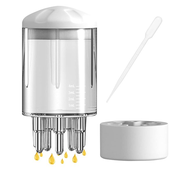 Comblor Scalp Applicator Comb, Hair Oil Applicator Brush,Scalp Massager for Hair Growth, Scalp Applicator Essential Oil Serum Liquid Guiding Comb, Hair Root Treatment Comb Bottle for Men Women (White)
