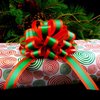 Red Green Striped Christmas Bows - 8" Wide, Set of 6, Xmas Pull Bows for Presents, Gift Baskets, Wreath, Swag, Garland, Winter Holiday Decor, Classroom, Office, Decoration
