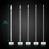 Body Piercing Needles, ATOMUS 10pcs 16G Stainless Steel Sterile Disposable Ear Nose Navel Nipple Lip Piercing Needles