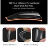 ASONRL 500Pcs Clear Duck Nail Tips, 10 Sizes Pre Shaped Professional Duck Nail Tips Press Ons Half Cover Acrylic Soft Gel Nail Tips for Nail Extension Home DIY Nail Salon with Box