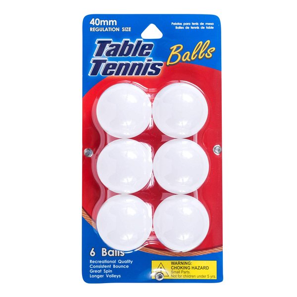 Table Tennis Balls 6 Pk