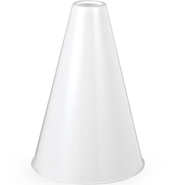White Plastic Megaphone (8.25" x 6") – 1 Pc - Eco-Friendly & Lightweight Design - Ideal For Sports Events, Parties & Cheerleading