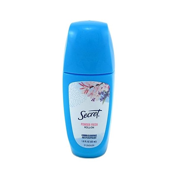 Secret Deodorant Powder Fresh 1.8 Ounce Roll-On (53ml) (Pack of 3)
