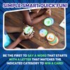 Foxmind Speedy Words Quick Word Game, On The Go Educational Kids and Adult Card Games, 15 Minute Fun Card Games for 2 Players or More, Card Game for Family Night, Parties, and More