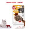 Gigwi Cat Toys for Indoor Cats, Interactive Cat Toy with Real Chirping Bird Electronic Sound, Cat Feather Toys with Soft Plush Relieve Boredom