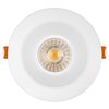 Maxxima 4 in. Ultra-Thin Recessed Anti-Glare LED Downlight Canless IC Rated 1200 Lumens 5 Color Temperature Selectable 2700K/3000K/3500K/4000K/5000K Dimmable White Trim, 90 CRI, Junction Box Included