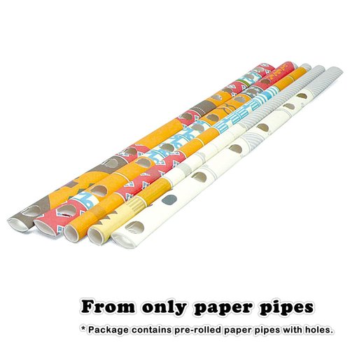 PIPEROID Rokusuke & Hachi Samurai & His Dog - Japanese 3D Paper Puzzle DIY Robot kit for Kids and Origami Kit for Adults