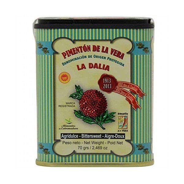 NEW La Dalia Bittersweet Smoked Paprika,Pimenton de la Vera from Spain, Bundle - 2 pcs. x 2.5 oz BUY 2 and SAVE