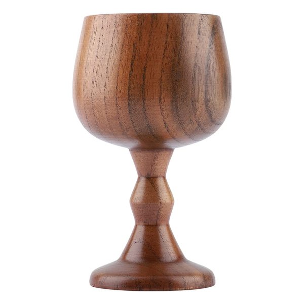 TOPINCN Wooden Wine Goblet Wood Goblet, 150ML Wooden Mug, Elegant Goblet Multiuse Wood Grain Cup Wine Grape Drinking Cups Easy to for Kitchen for Home