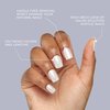 KISS Gel Fantasy Press On Nails, Nail glue included, Ribbons', Pink, Short Size, Squoval Shape, Includes 28 Nails, 2g glue, 1 Manicure Stick, 1 Mini File