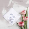 W&F GIFT Something Blue Wedding Gift Embroidered Handkerchief | Keep Your Shit Together! | Wedding Day Bride Gift