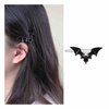 Iaceble Halloween Bat Hair Clips Black Bat Hair Barrette Gothic Bat Wing Hairpins Clip Devil Wing Hairpin Metal Bat Hair Accessories for Women and Girls Cosplay Costume Headdress
