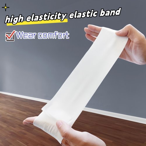 Acycoin2A 100PCS Disposable Stretchable Headband with Closure for Spa Facial Treatment Non-Woven Individually Wrapped Hair Wrap