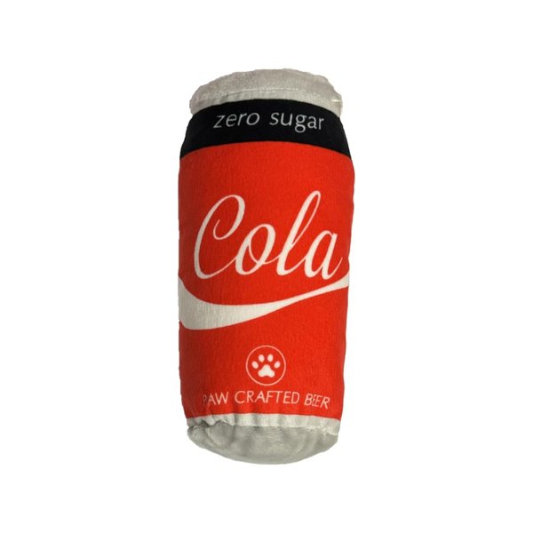 Cola Plush Soda Dog Toy - Stuffed Squeaky Dog Toy - Funny Cute Parody- Safe, Durable, for Aggressive Chewers & Aggressive Squeakers