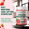DANEW PRO Creatine Monohydrate Gummies 5000mg for Men & Women, Creatine Monohydrate for Muscle Strength, Muscle Builder, Energy Boost, Pre-Workout Supplement(120 Count)-Strawberry Flavor