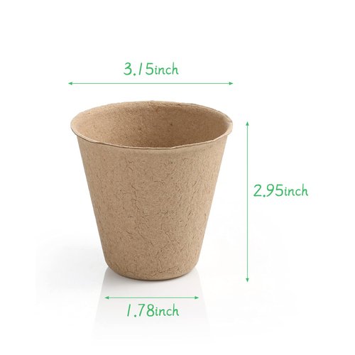Ayfjovs Garden Paper Pot Craft Kit 15 Pack Flower Plant Spring Craft with 105 PCS Adhesive Foam Stickers and 15 PCS Paper Mache Pots, Flower Planting Growing Kit Science and Garden for Kids