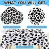 121 Pcs Cow Print Birthday Party Supplies,60 Cow Print Plates And 60 Cow Print Napkins 1 Cow Print Tablecloth,Farm Animal Barn Party Supplies Set for Cow Farm Theme Birthday Party Decorations
