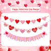 AIBIIN Valentine's Day Balloon Garland Arch Kit,I Love You Banner Red Pink White Confetti Balloons for for Women Girls Wedding Engagement Mother's Day Anniversary Decoration Supplies