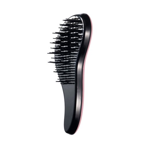 KISMETICS - Small Ergonomic Brush, Gentle Detangling, Travel Size Detangler Hair Brush for All Hair Types. Wet or Dry Hair (Lavender Pink)