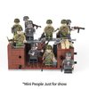 MOOXI WW2 Charge Point Military Building Block Set(221PCS).Suitable for Military Action Mini-Figures Combat Scenarios.