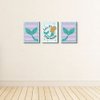 Big Dot of Happiness Let's Be Mermaids - Baby Girl Nursery Wall Art, Kids Room Decor and Home Decorations - Gift Ideas - 7.5” x 10” - Set of 3 Prints