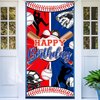 Avezano Baseball Party Decorations Baseball Happy Birthday Banner Sports Themed Birthday Door Cover Boys Kids Baseball Birthday Party Supplies