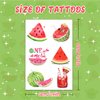 144PCS One in a Melon Temporary Tattoos Stickers for Watermelon Party Favor Birthday Party Decorations supplies Watermelon Goodie Bags Fillers Gifts for Boys Girls Kids